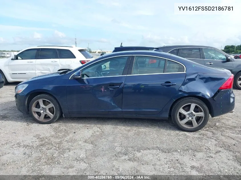 YV1612FS5D2186781 2013 Volvo S60 T5