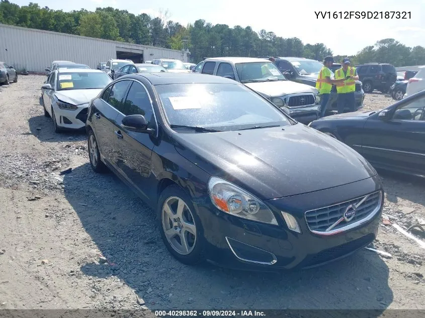 2013 Volvo S60 T5/T5 Platinum/T5 Premier/T5 Premier Plus VIN: YV1612FS9D2187321 Lot: 40298362