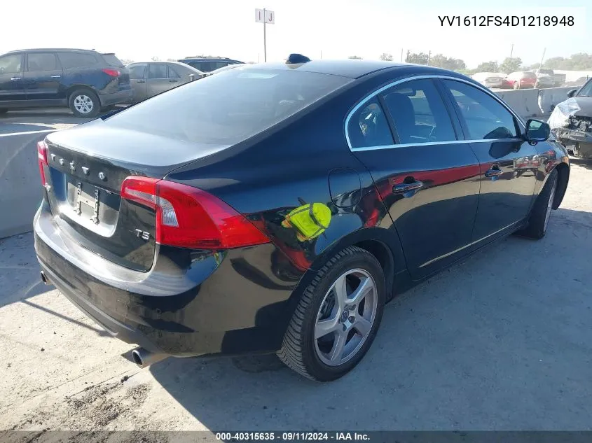 2013 Volvo S60 T5 Platinum VIN: YV1612FS4D1218948 Lot: 40315635