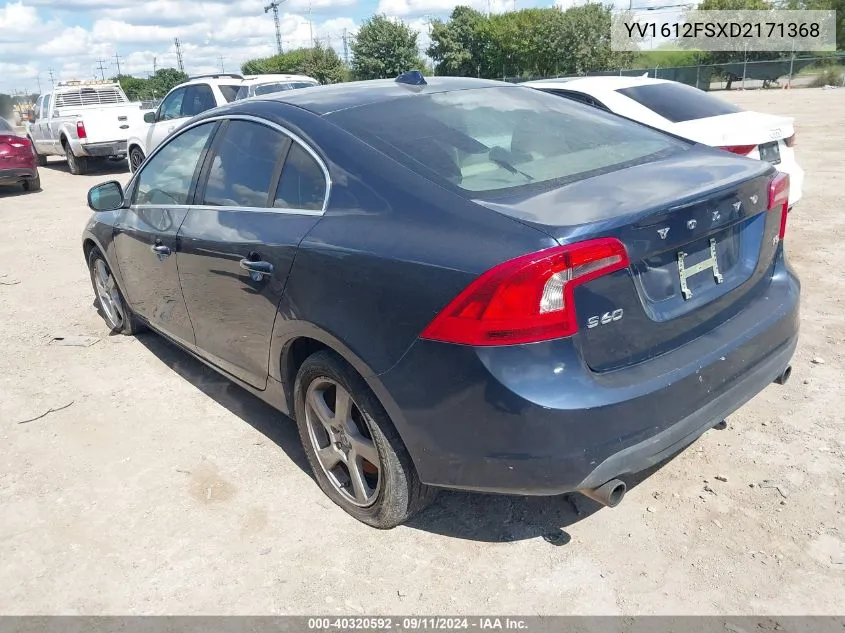 2013 Volvo S60 T5 VIN: YV1612FSXD2171368 Lot: 40320592