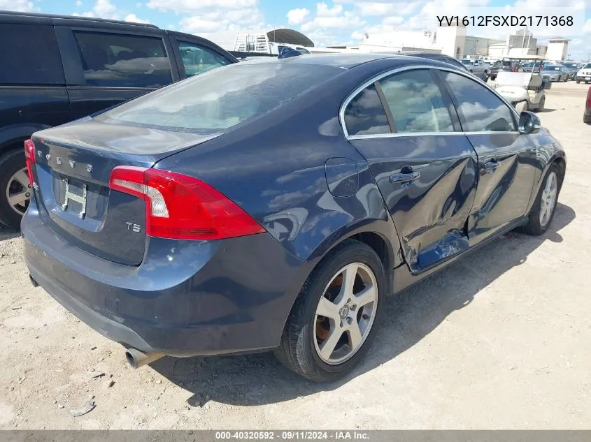 2013 Volvo S60 T5 VIN: YV1612FSXD2171368 Lot: 40320592