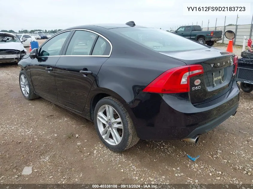 YV1612FS9D2183723 2013 Volvo S60 T5