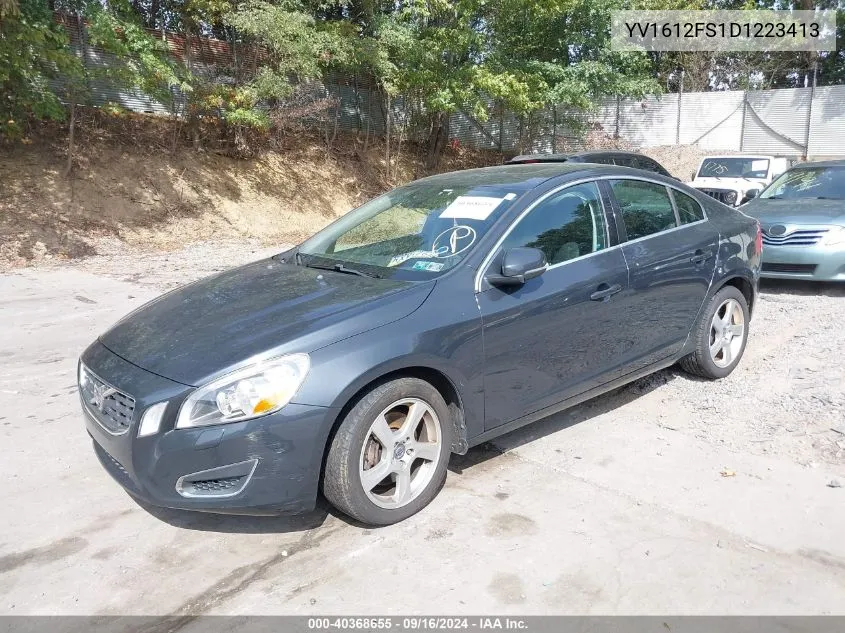 2013 Volvo S60 T5 VIN: YV1612FS1D1223413 Lot: 40368655