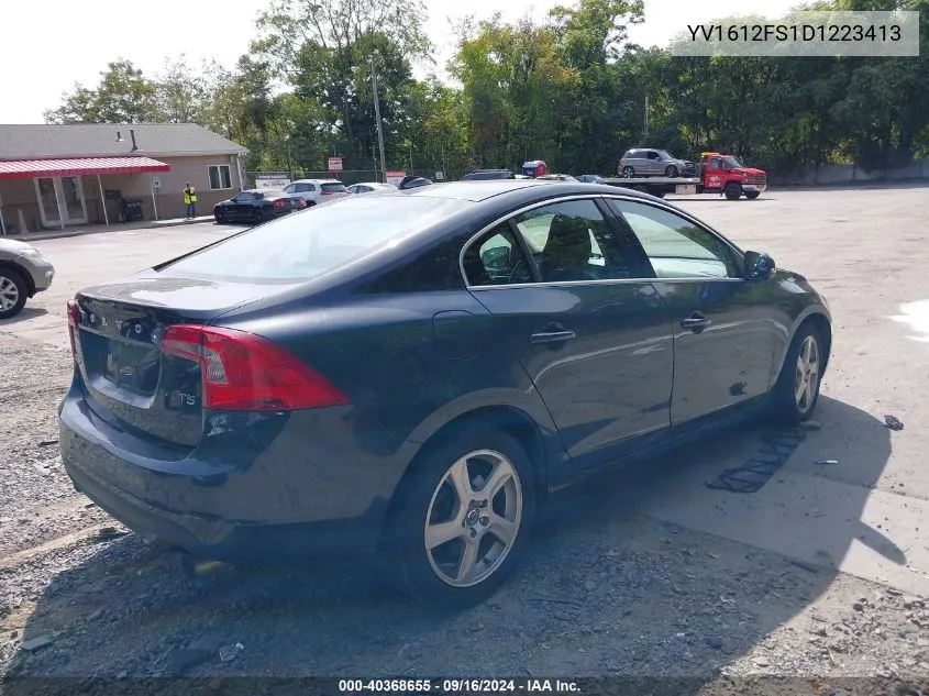 2013 Volvo S60 T5 VIN: YV1612FS1D1223413 Lot: 40368655