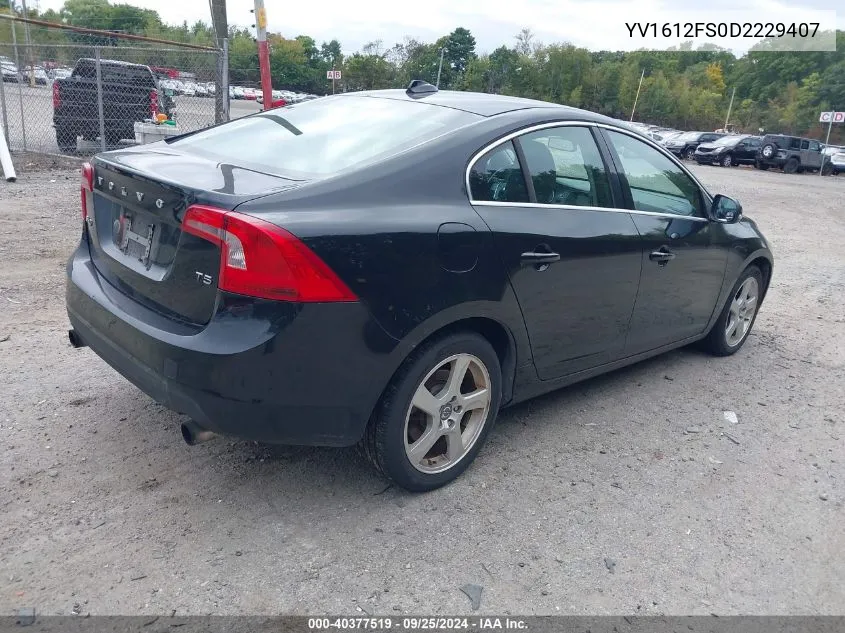 YV1612FS0D2229407 2013 Volvo S60 T5