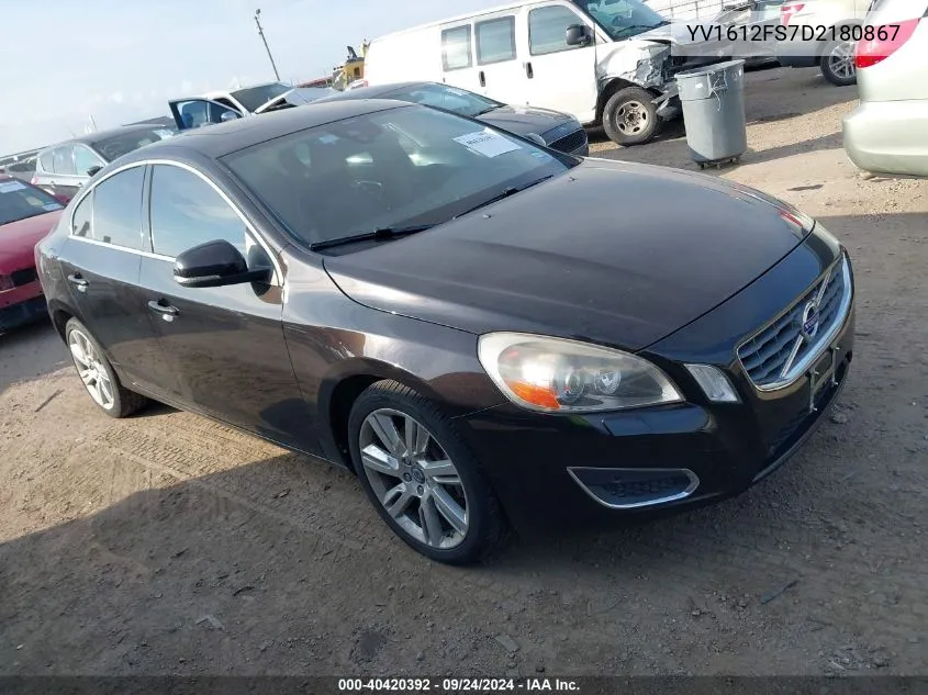 YV1612FS7D2180867 2013 Volvo S60 T5