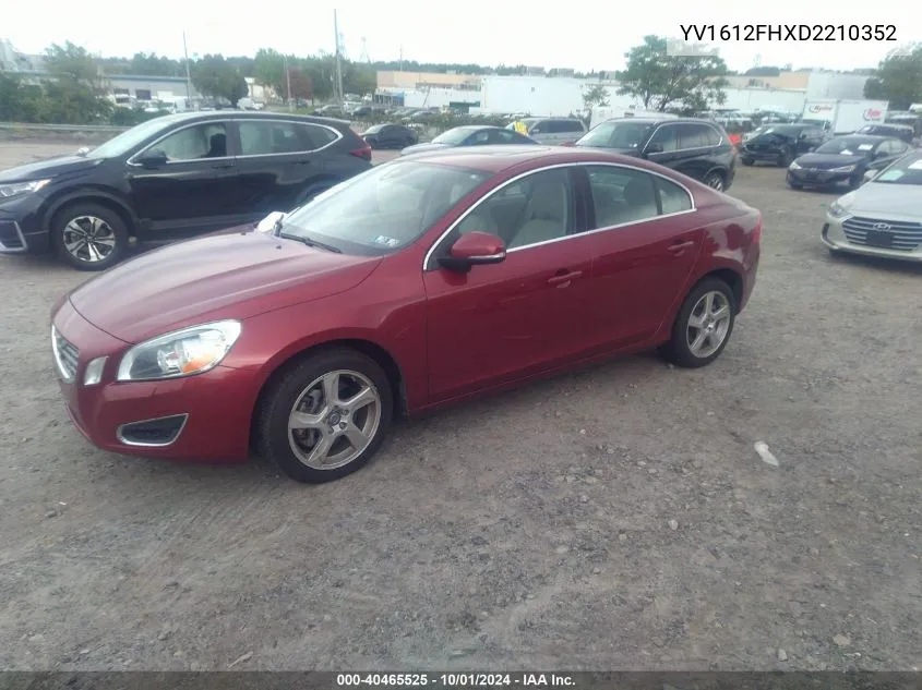 YV1612FHXD2210352 2013 Volvo S60 T5