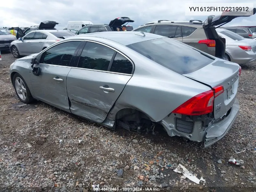 YV1612FH1D2219912 2013 Volvo S60 T5/T5 Platinum/T5 Premier/T5 Premier Plus