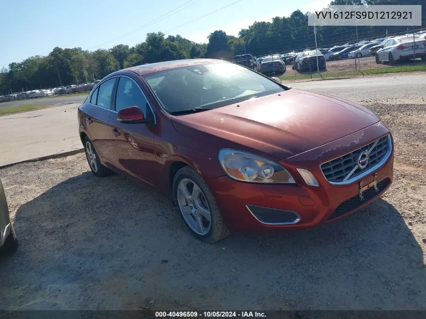 2013 Volvo S60 T5/T5 Platinum/T5 Premier/T5 Premier Plus VIN: YV1612FS9D1212921 Lot: 40496509