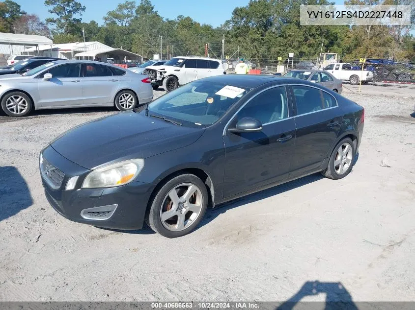 2013 Volvo S60 T5/T5 Platinum/T5 Premier/T5 Premier Plus VIN: YV1612FS4D2227448 Lot: 40686563