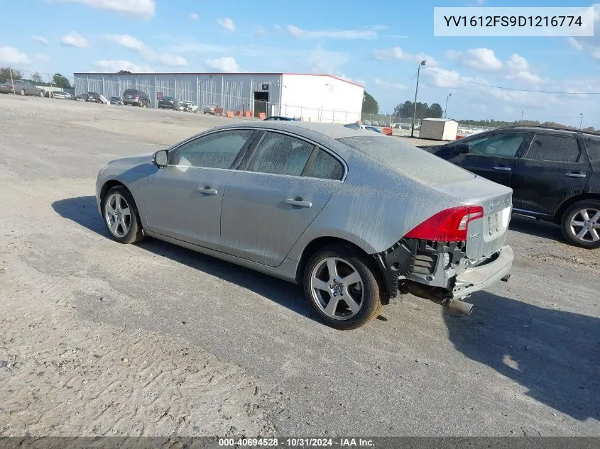 2013 Volvo S60 T5 VIN: YV1612FS9D1216774 Lot: 40694528