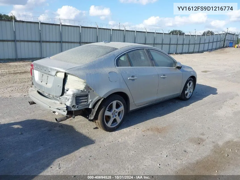 2013 Volvo S60 T5 VIN: YV1612FS9D1216774 Lot: 40694528