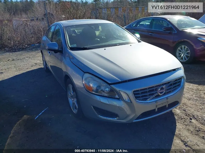 2013 Volvo S60 T5 VIN: YV1612FH0D1221964 Lot: 40793945