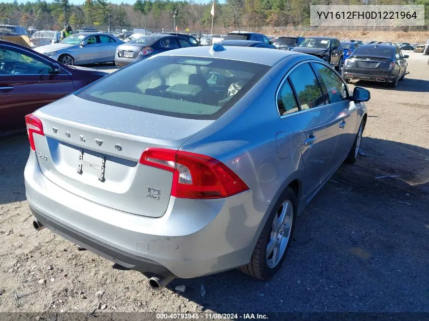 2013 Volvo S60 T5 VIN: YV1612FH0D1221964 Lot: 40793945