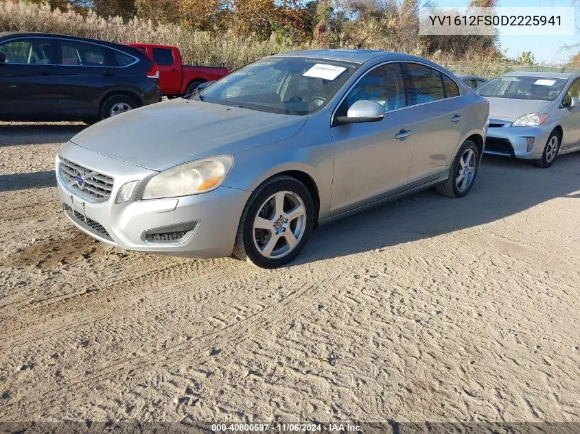 2013 Volvo S60 T5/T5 Platinum/T5 Premier/T5 Premier Plus VIN: YV1612FS0D2225941 Lot: 40800597