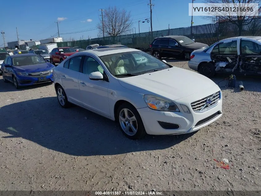 2013 Volvo S60 T5 VIN: YV1612FS4D1216696 Lot: 40811587