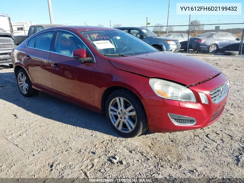 2013 Volvo S60 T5/T5 Platinum/T5 Premier/T5 Premier Plus VIN: YV1612FH6D2199432 Lot: 40829499