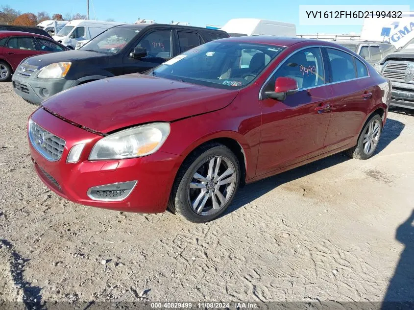 2013 Volvo S60 T5/T5 Platinum/T5 Premier/T5 Premier Plus VIN: YV1612FH6D2199432 Lot: 40829499