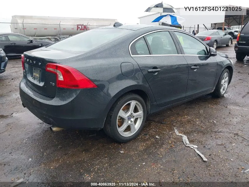 2013 Volvo S60 T5 VIN: YV1612FS4D1221025 Lot: 40863925