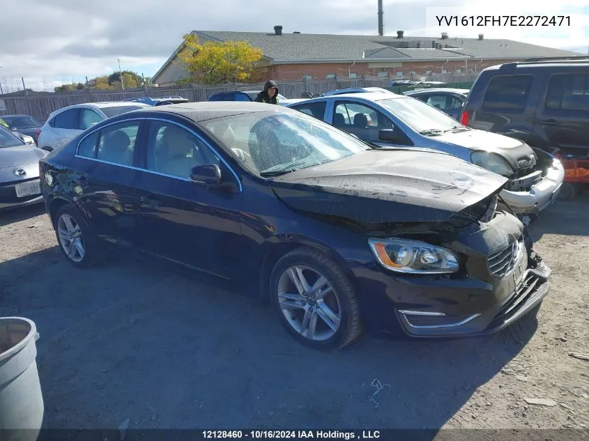 2014 Volvo S60 VIN: YV1612FH7E2272471 Lot: 12128460