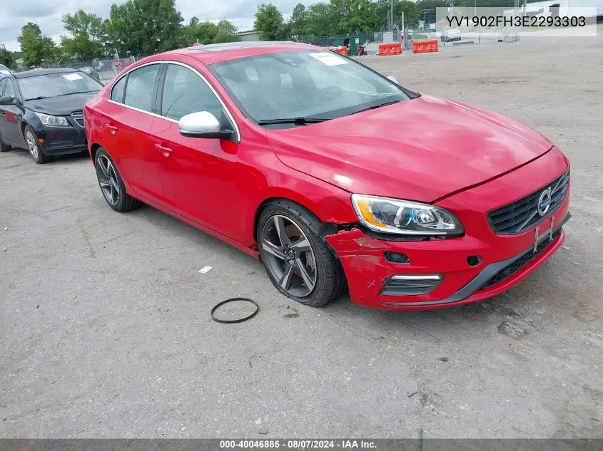 2014 Volvo S60 T6/T6 Platinum/T6 Premier Plus/T6 R-Design/T6 R-Design Platinum VIN: YV1902FH3E2293303 Lot: 40046885