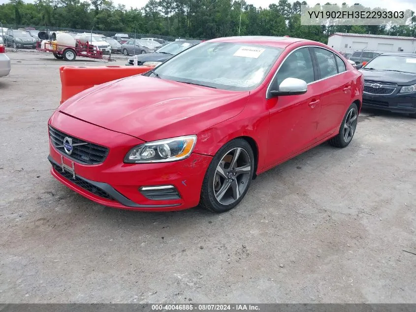 2014 Volvo S60 T6/T6 Platinum/T6 Premier Plus/T6 R-Design/T6 R-Design Platinum VIN: YV1902FH3E2293303 Lot: 40046885