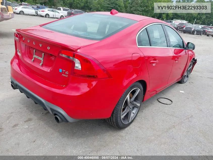 2014 Volvo S60 T6/T6 Platinum/T6 Premier Plus/T6 R-Design/T6 R-Design Platinum VIN: YV1902FH3E2293303 Lot: 40046885