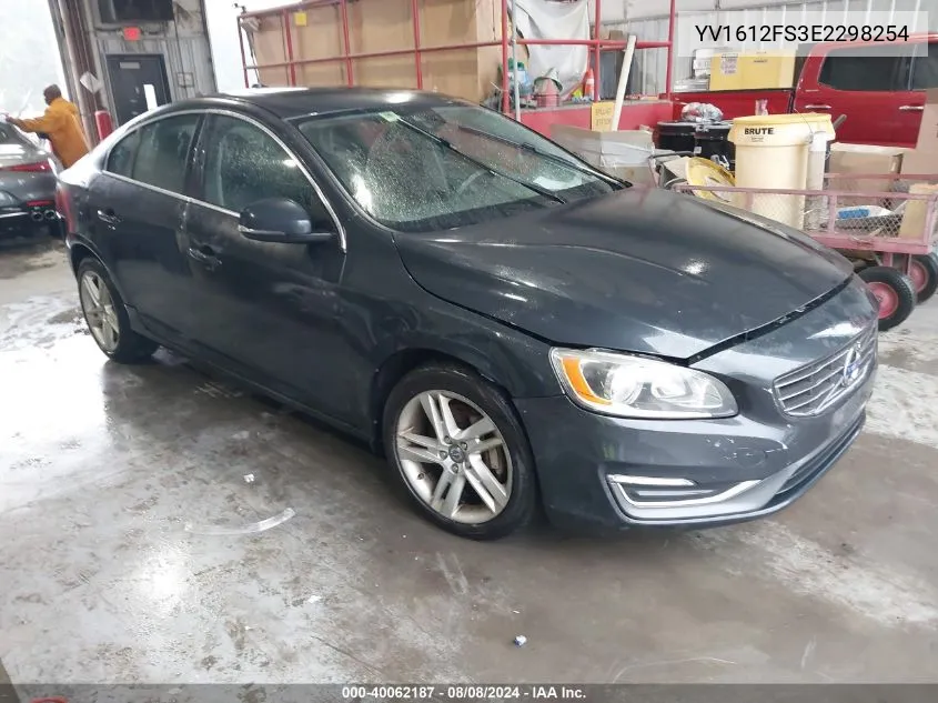 2014 Volvo S60 T5/T5 Platinum/T5 Premier/T5 Premier Plus VIN: YV1612FS3E2298254 Lot: 40062187