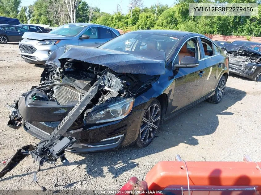 2014 Volvo S60 T5 VIN: YV1612FS8E2279456 Lot: 40094181