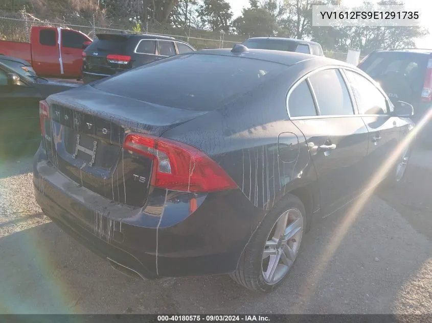 2014 Volvo S60 T5 VIN: YV1612FS9E1291735 Lot: 40180575