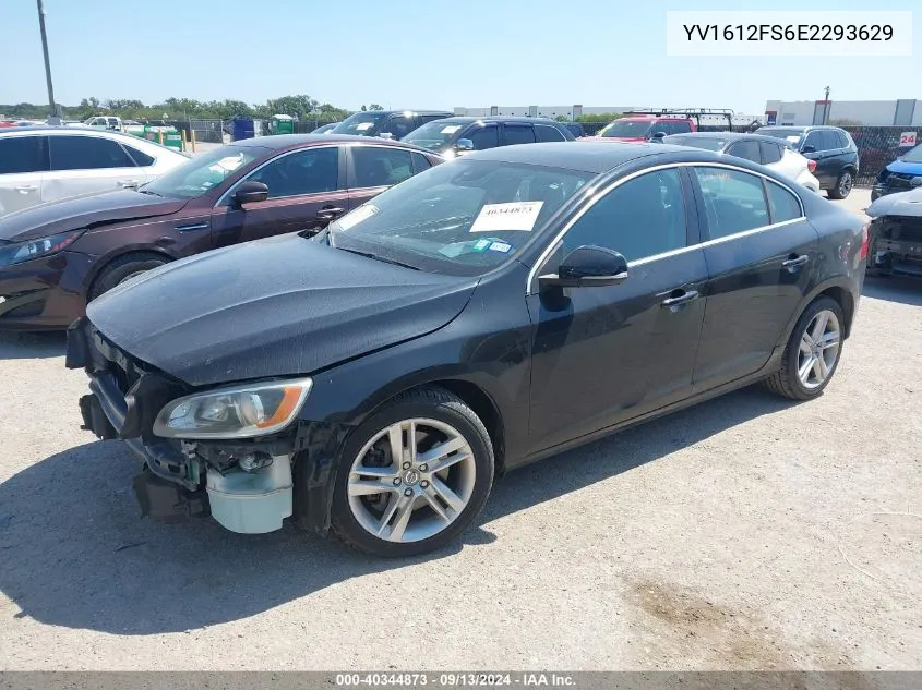 2014 Volvo S60 T5 VIN: YV1612FS6E2293629 Lot: 40344873