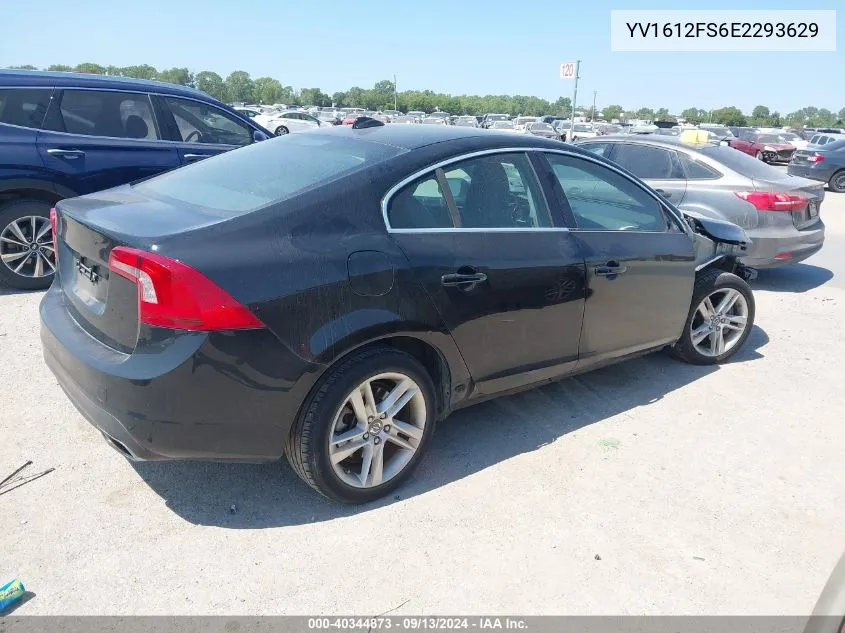 2014 Volvo S60 T5 VIN: YV1612FS6E2293629 Lot: 40344873