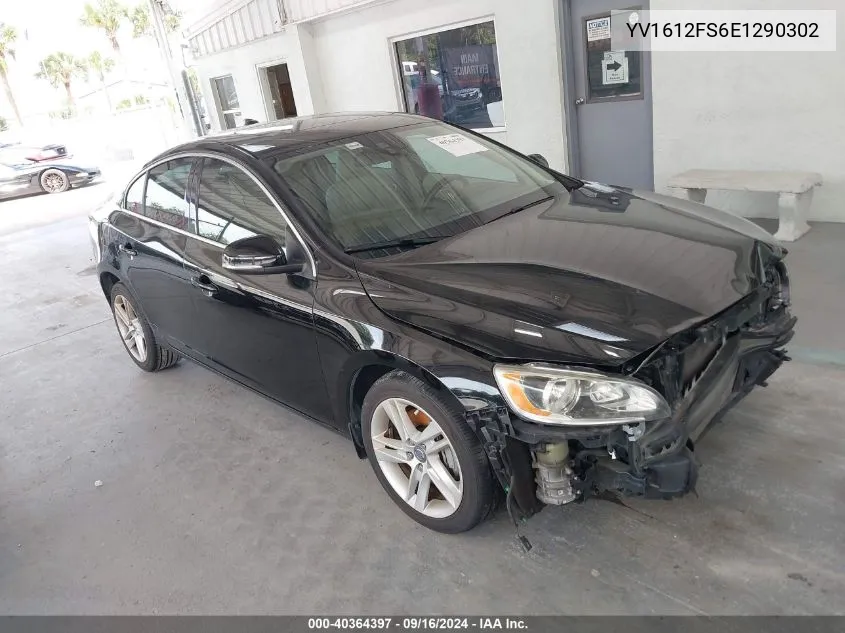 2014 Volvo S60 T5 VIN: YV1612FS6E1290302 Lot: 40364397