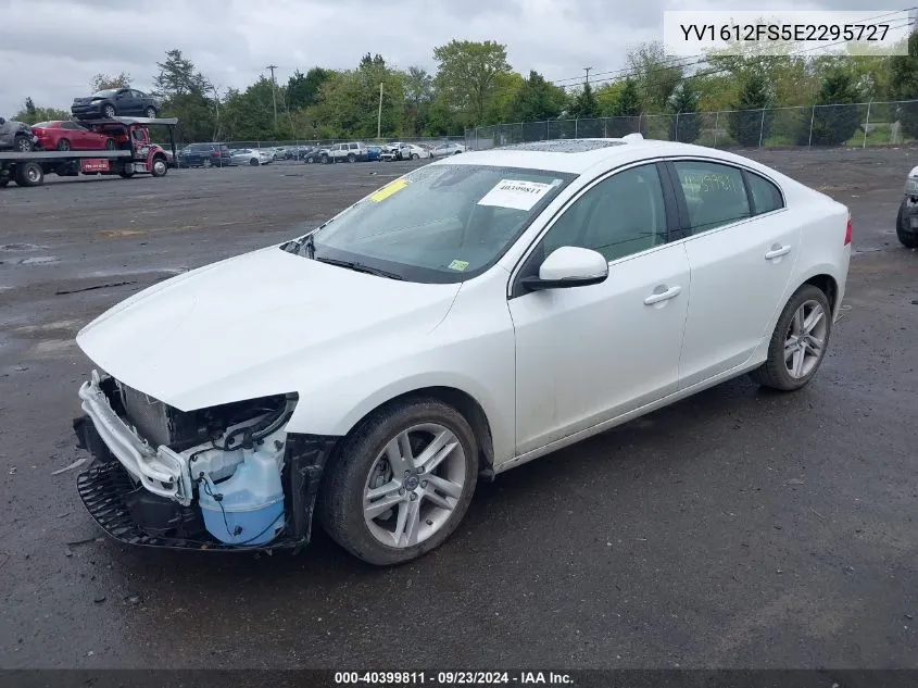 2014 Volvo S60 T5 VIN: YV1612FS5E2295727 Lot: 40399811