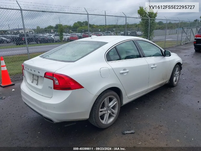 2014 Volvo S60 T5 VIN: YV1612FS5E2295727 Lot: 40399811