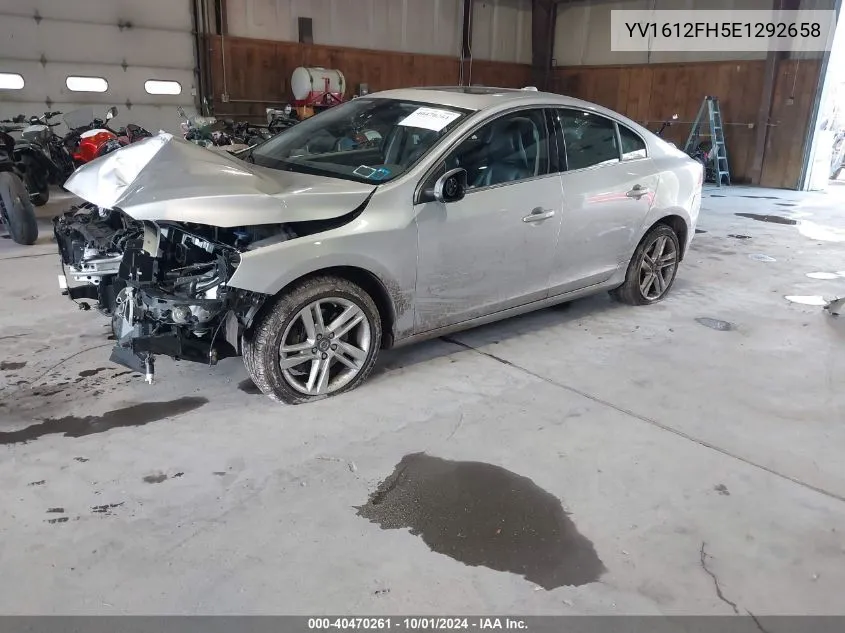 YV1612FH5E1292658 2014 Volvo S60 T5