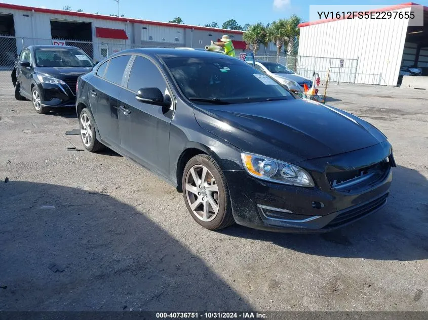 2014 Volvo S60 T5 VIN: YV1612FS5E2297655 Lot: 40736751