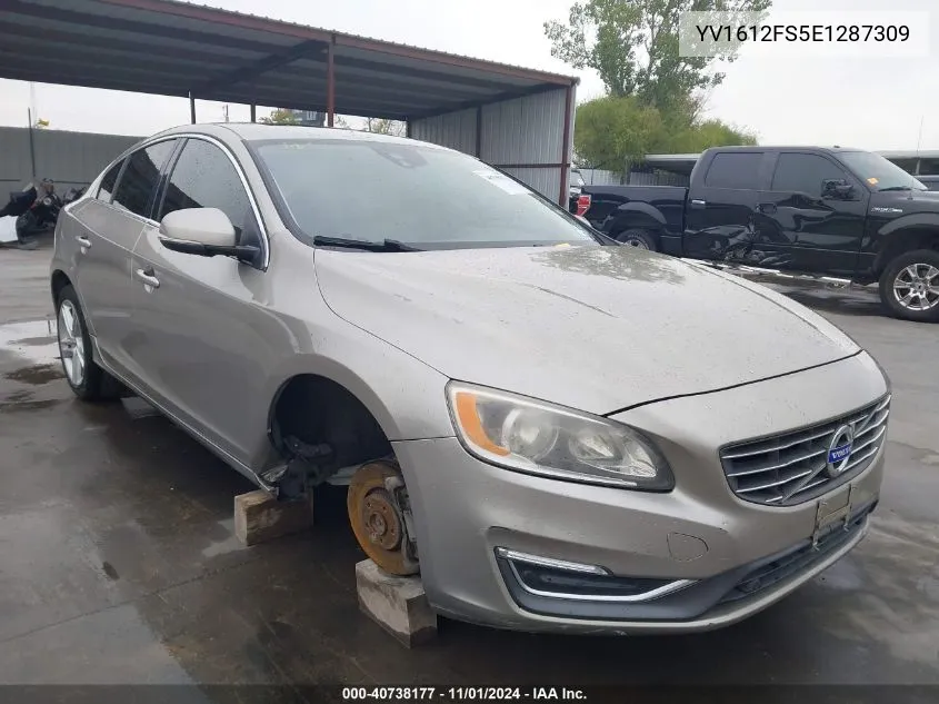 2014 Volvo S60 T5/T5 Platinum/T5 Premier/T5 Premier Plus VIN: YV1612FS5E1287309 Lot: 40738177