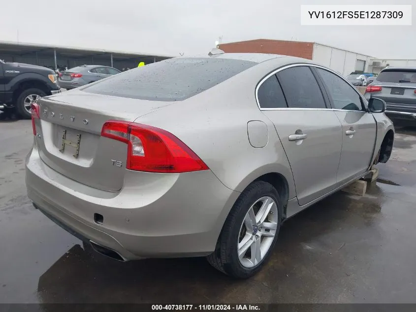 YV1612FS5E1287309 2014 Volvo S60 T5/T5 Platinum/T5 Premier/T5 Premier Plus