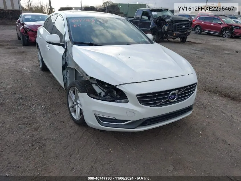 2014 Volvo S60 T5 Platinum VIN: YV1612FHXE2295467 Lot: 40747763