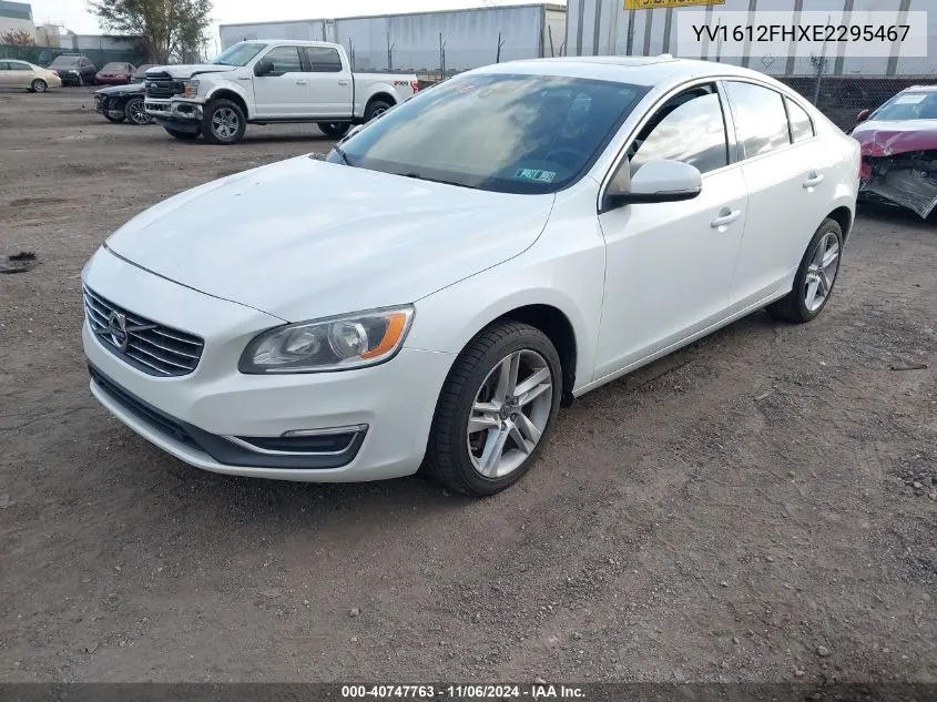 2014 Volvo S60 T5 Platinum VIN: YV1612FHXE2295467 Lot: 40747763