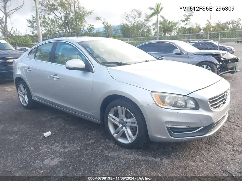 2014 Volvo S60 T5 VIN: YV1612FS6E1296309 Lot: 40798195