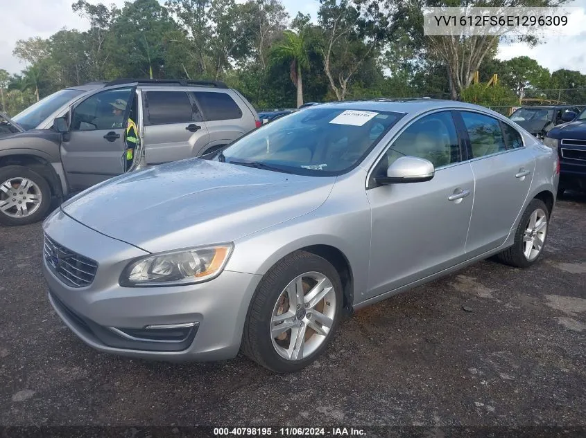 2014 Volvo S60 T5 VIN: YV1612FS6E1296309 Lot: 40798195