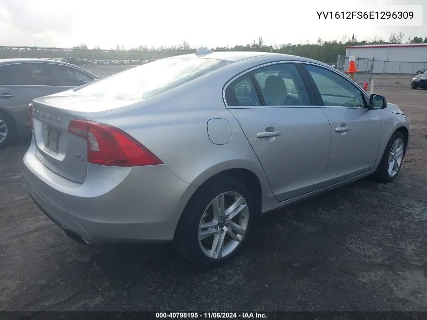 2014 Volvo S60 T5 VIN: YV1612FS6E1296309 Lot: 40798195