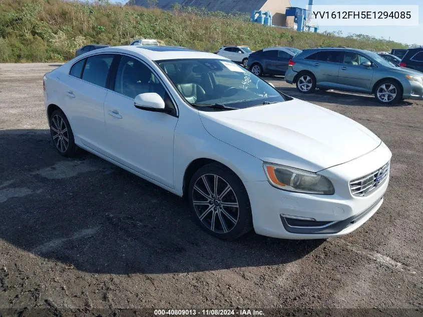 2014 Volvo S60 T5 Platinum VIN: YV1612FH5E1294085 Lot: 40809013