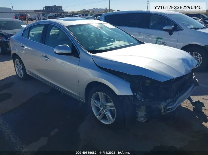 2014 Volvo S60 T5 VIN: YV1612FS3E2290445 Lot: 40859682