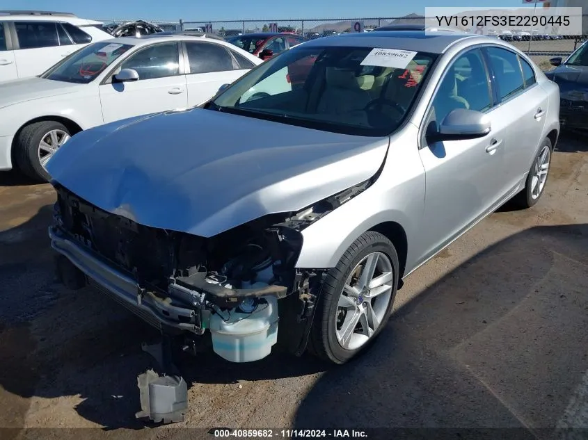 2014 Volvo S60 T5 VIN: YV1612FS3E2290445 Lot: 40859682