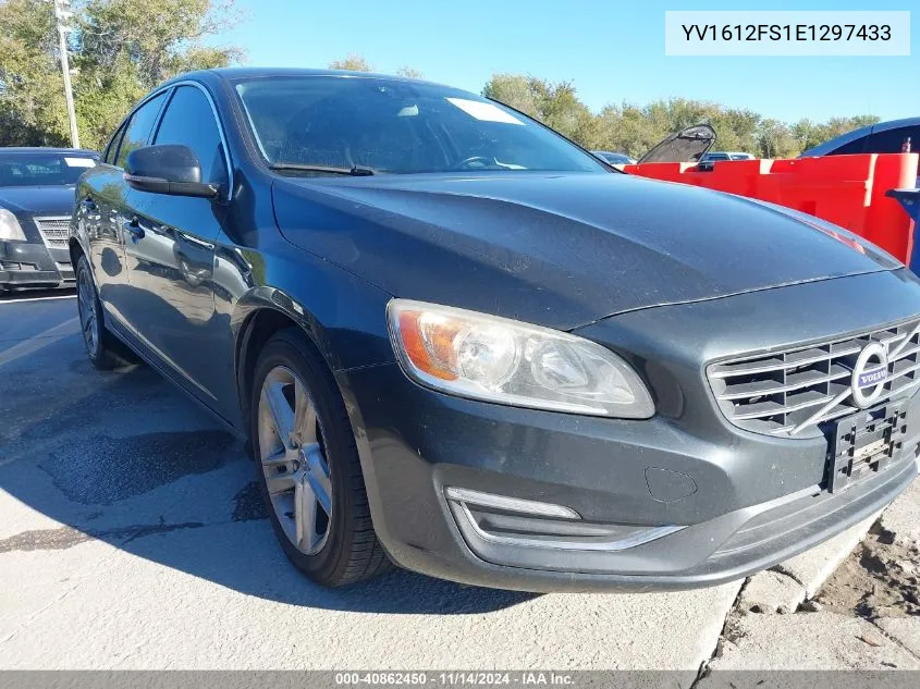 2014 Volvo S60 T5 VIN: YV1612FS1E1297433 Lot: 40862450