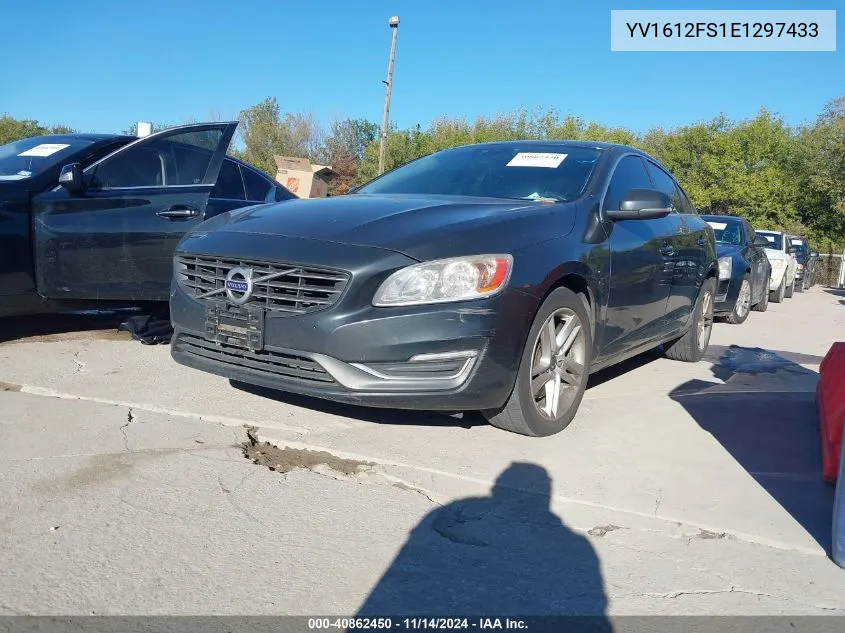 2014 Volvo S60 T5 VIN: YV1612FS1E1297433 Lot: 40862450