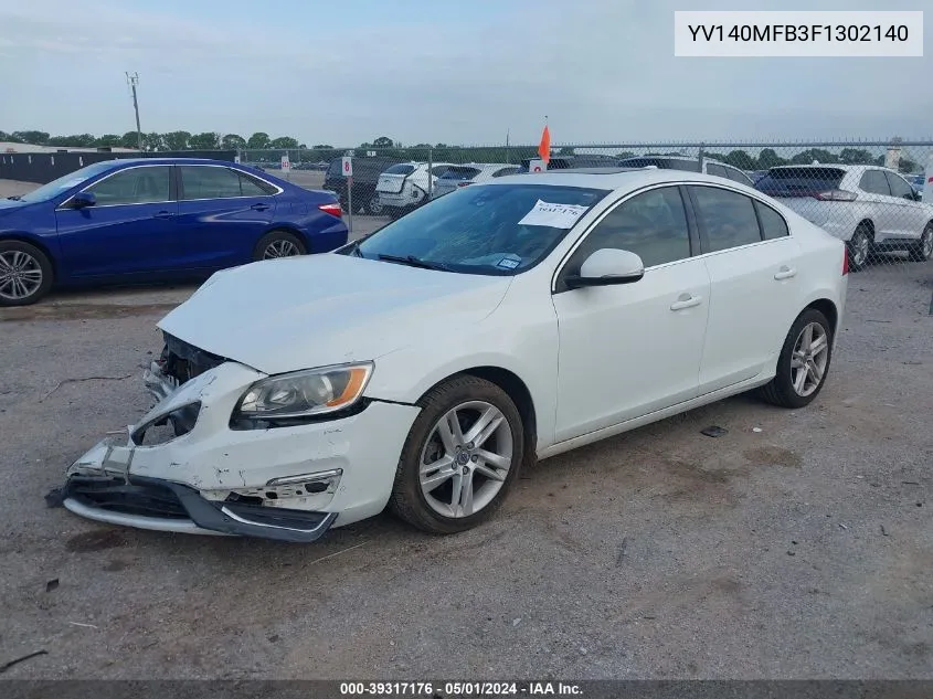 YV140MFB3F1302140 2015 Volvo S60 T5 Premier